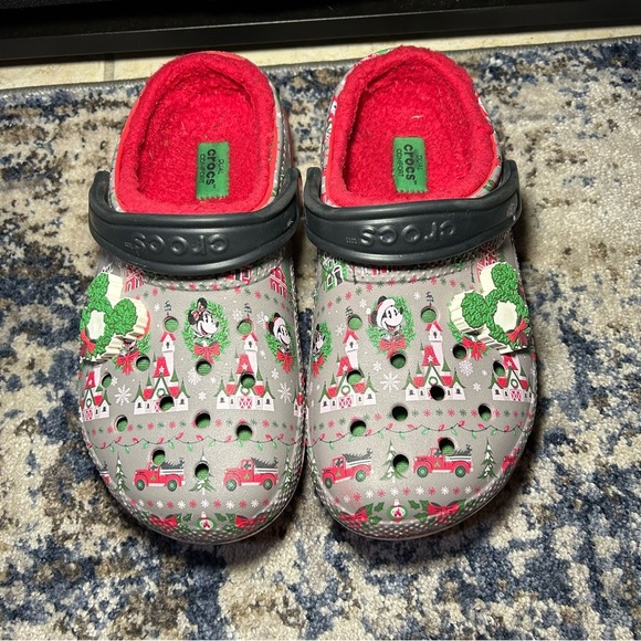 Crocs Dual Comfort Disney Christmas Holiday 2019 Mickey Mouse Clogs Size 8 - Picture 7 of 15